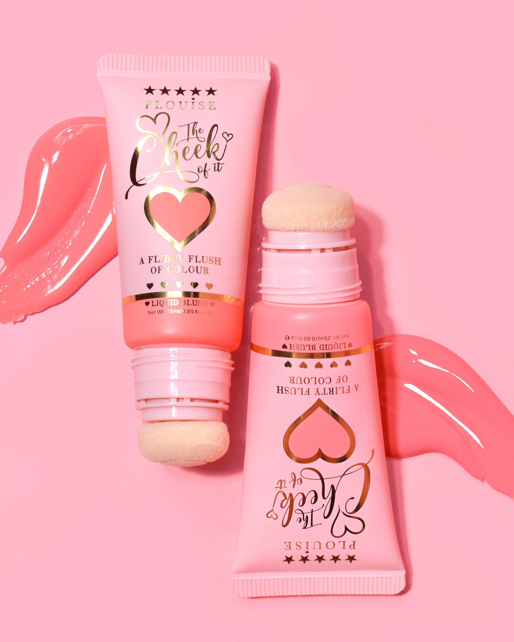 Plouise Liquid Blush with Sponge Tip - Long Lasting & Buildable