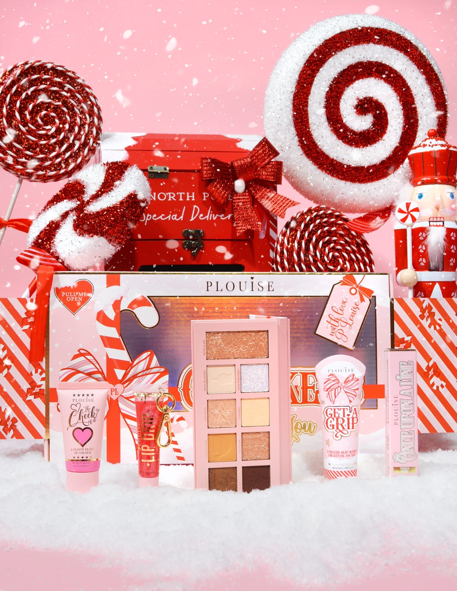P.Louise Christmas Makeup Crackers Bundle - Festive Beauty Gift Set