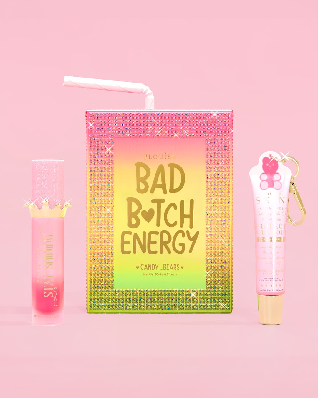 P.Louise Crystal Lip Duo - Bad Bitch Energy Gloss Set