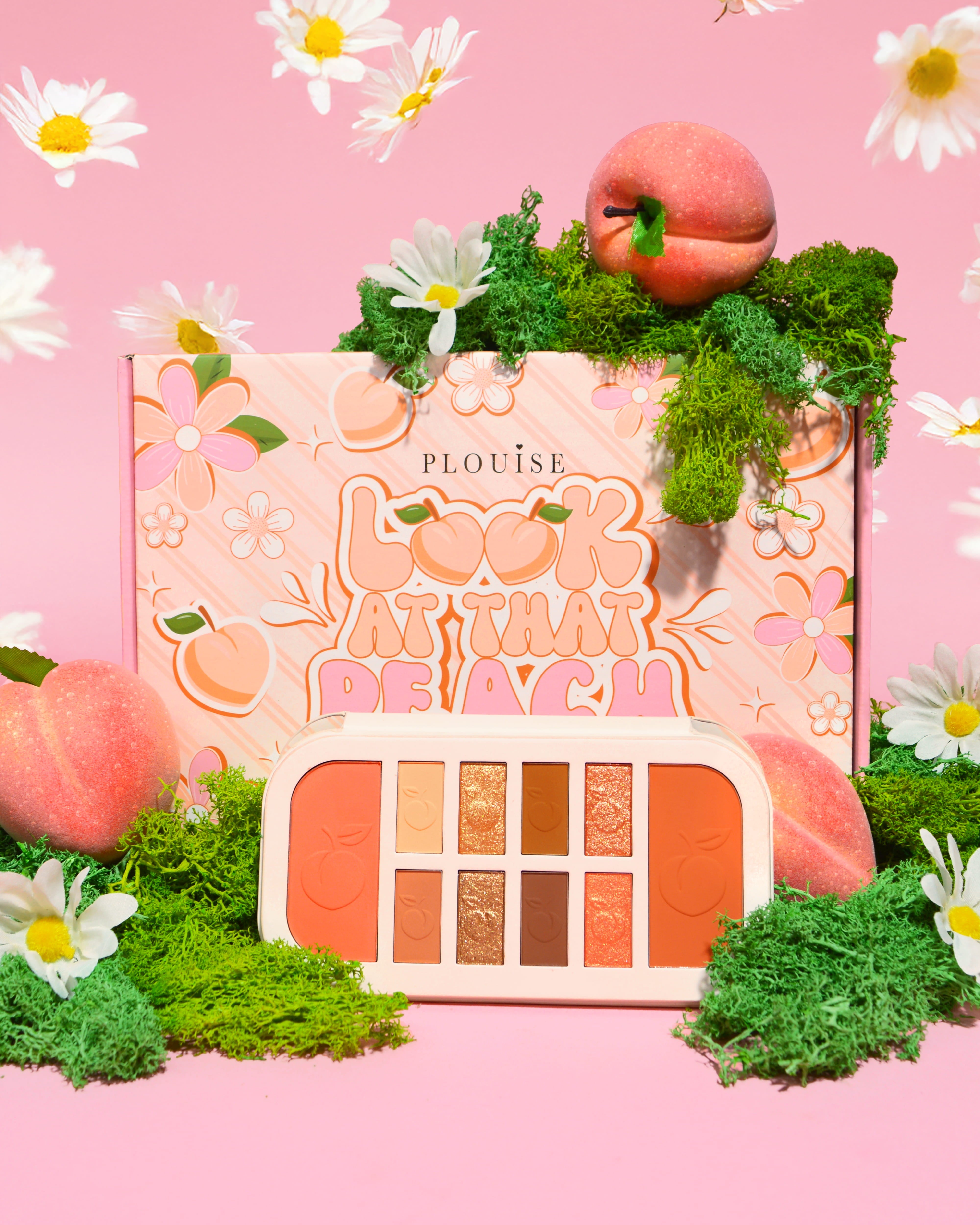P.Louise Peach Eyeshadow & Blush Palette for Fair Skin