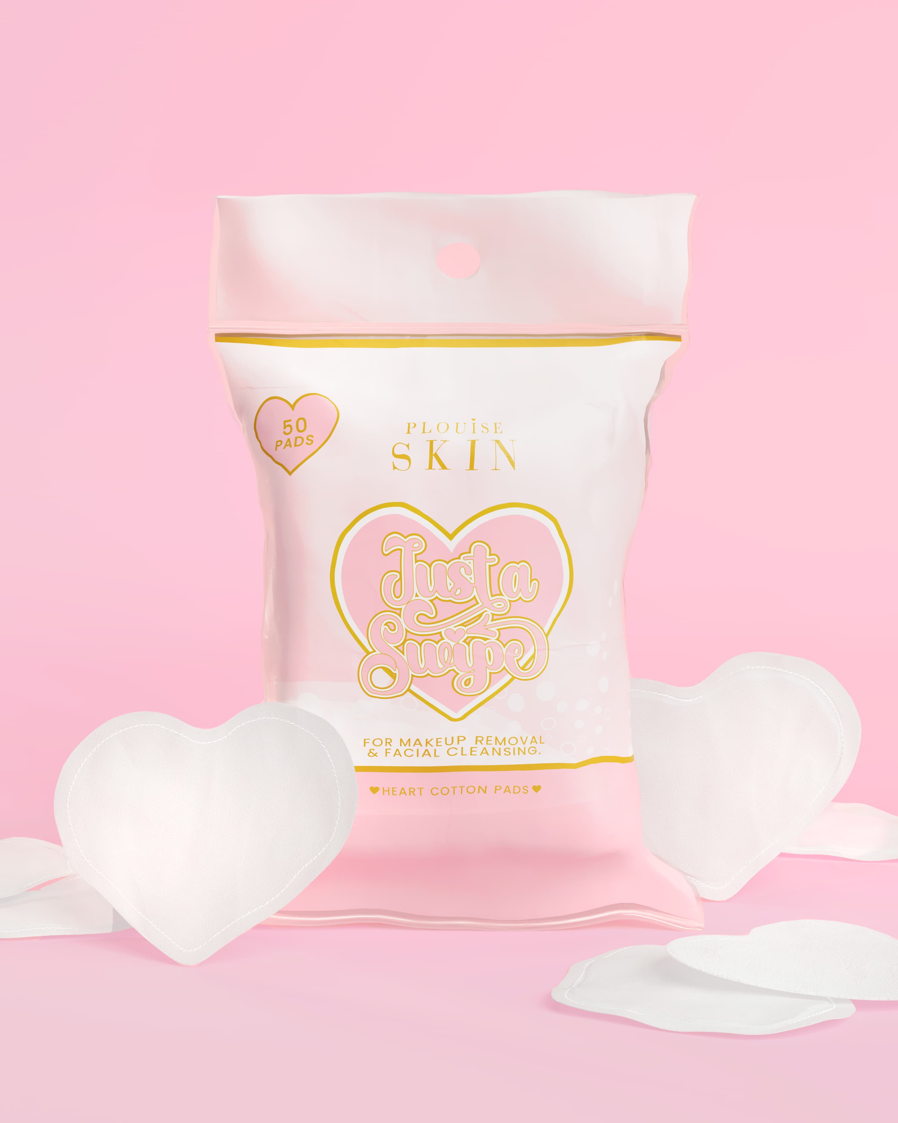 P.Louise Heart-Shaped Cotton Pads for Makeup Removal