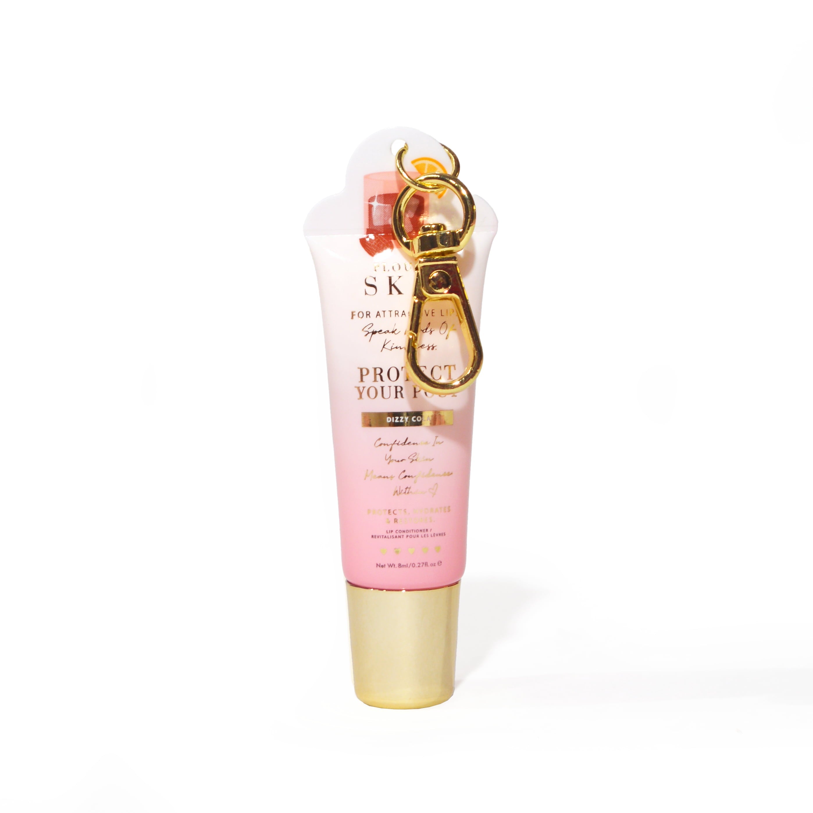 P.Louise Mini Keychain Lip Balm for Hydration On-The-Go