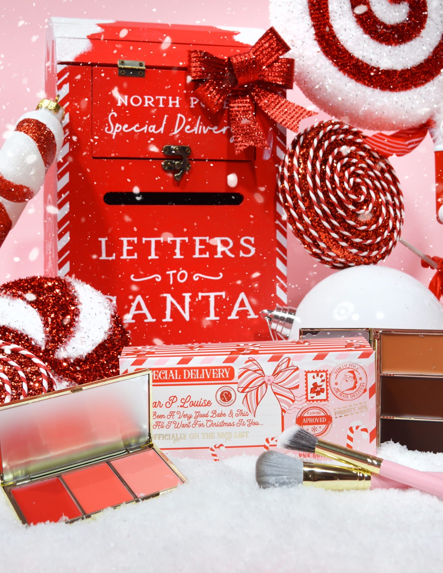 P.Louise Letter to Santa Holiday Makeup Bundle with Bronzer & Blush