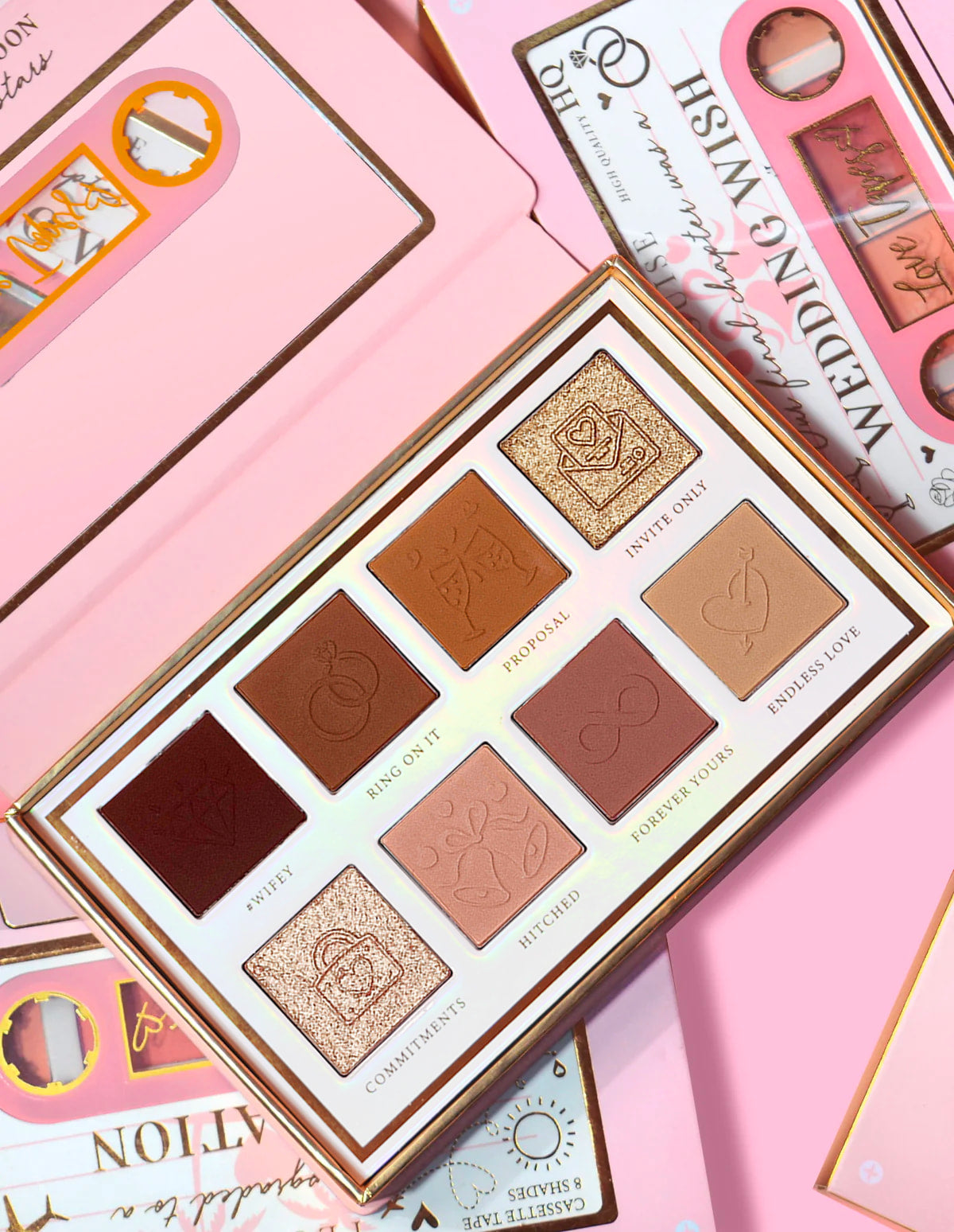 P.Louise Wedding Wish Eyeshadow Palette - 8 Romantic Nude Shades