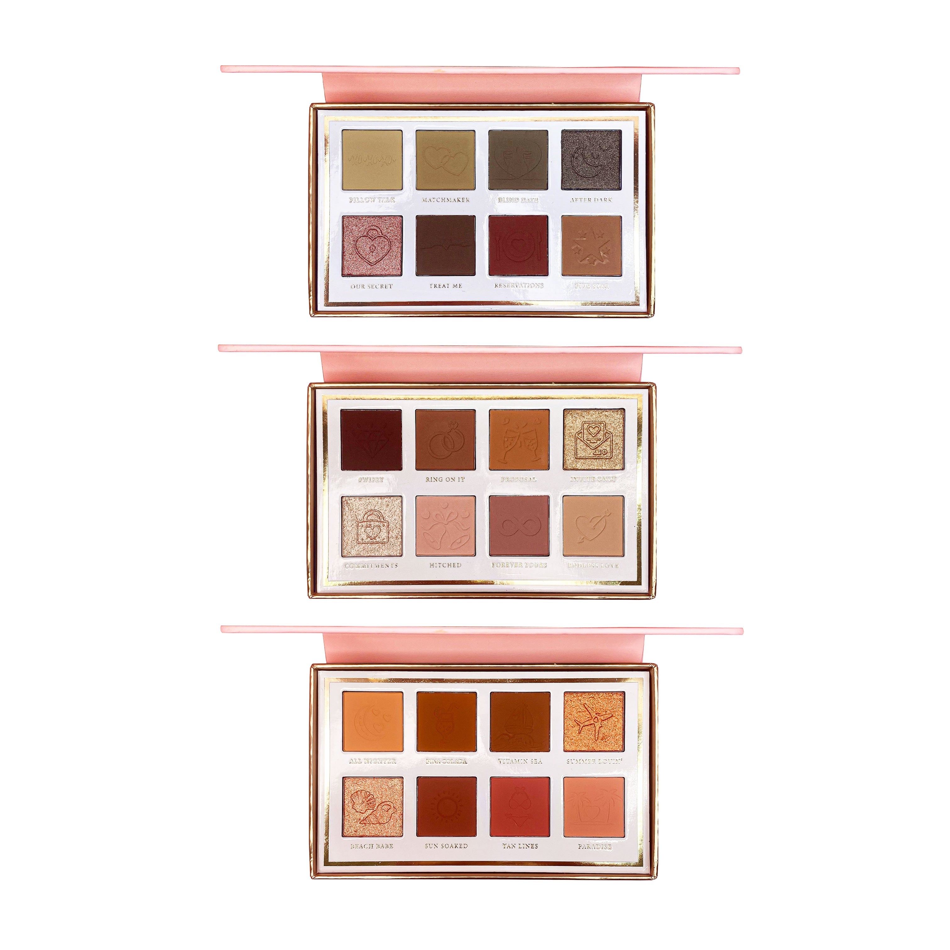 P.Louise Love Tapes Eyeshadow Palette Bundle - 3 Mini Palettes