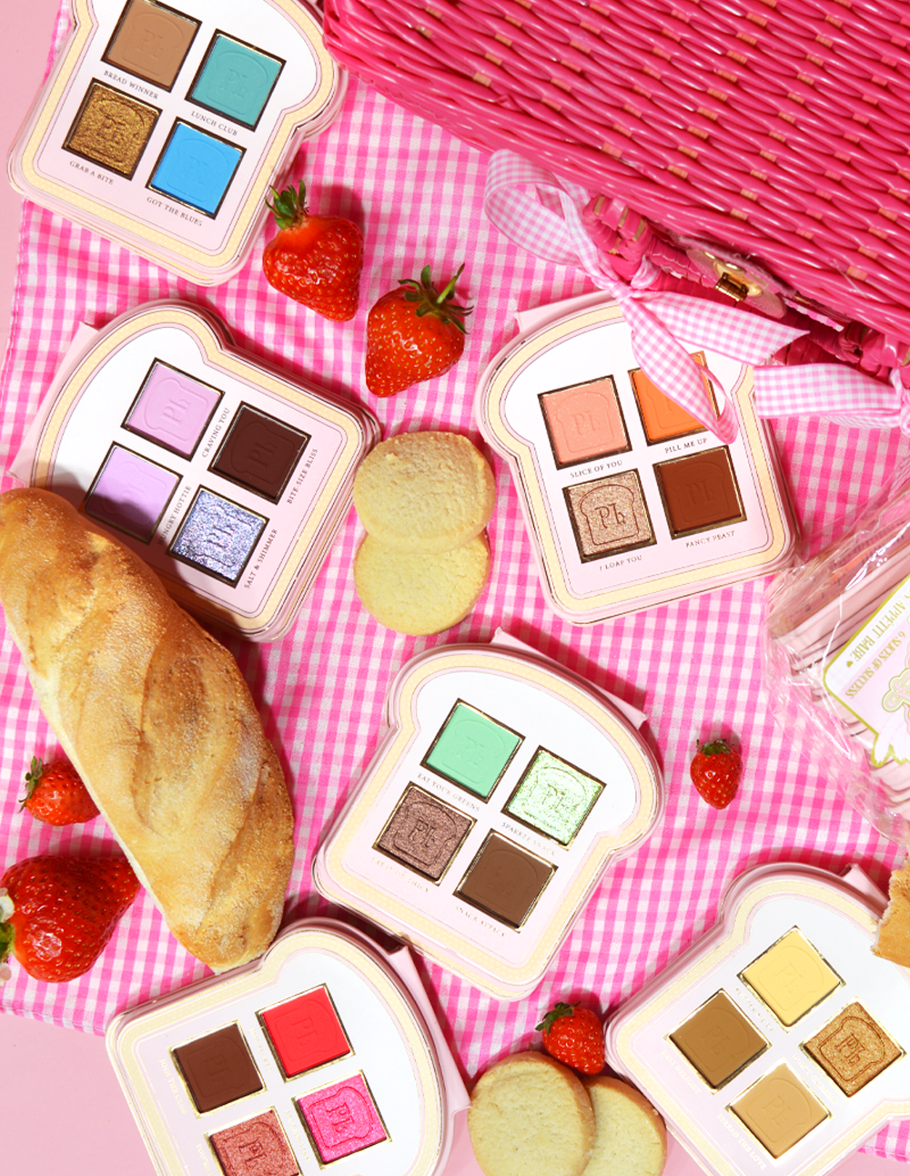 P.Louise Mini Eyeshadow Palette Set - 6 Buttery Matte & Shimmer Quads