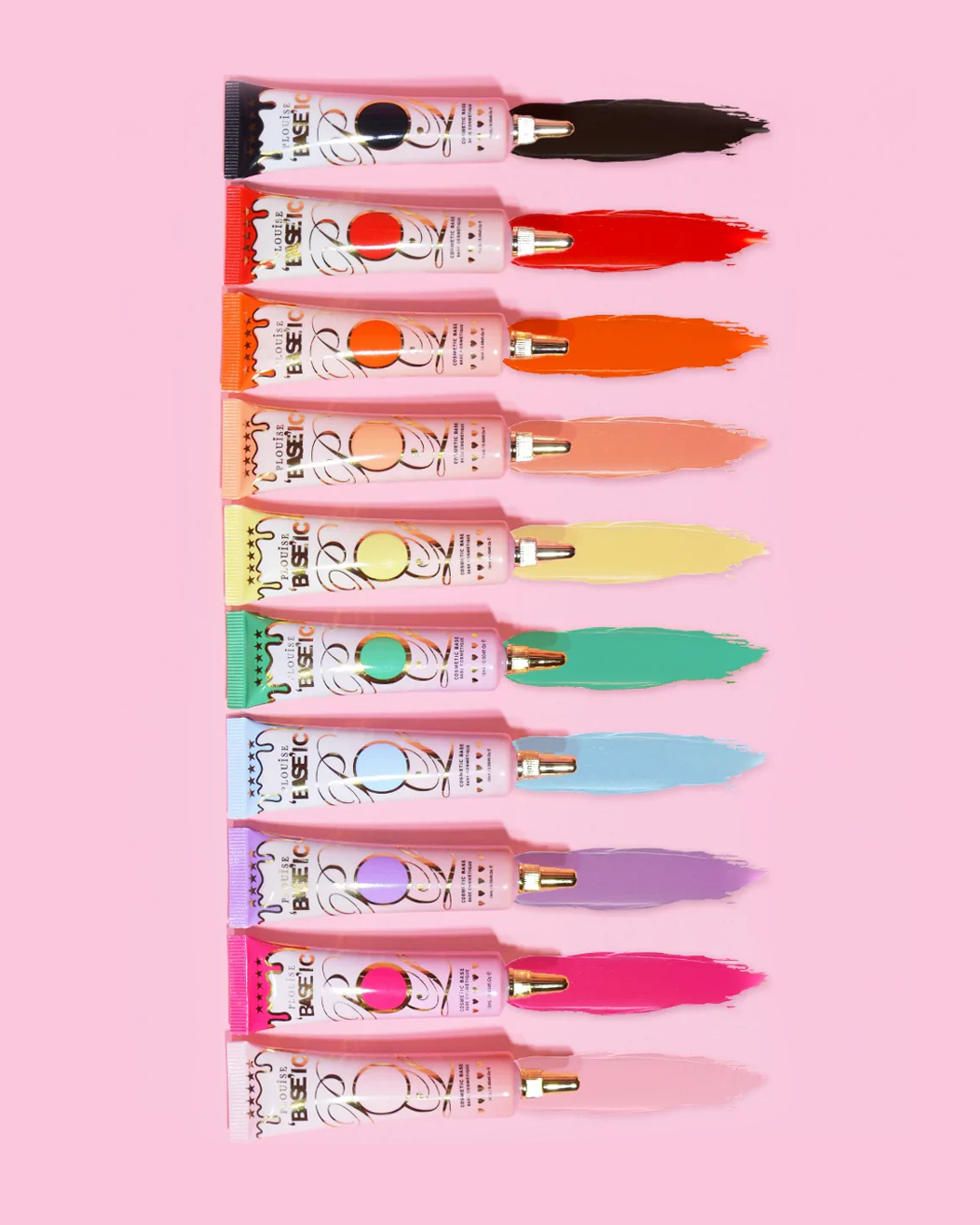 P.Louise Colored Eye Primer Bundle - 10 Vibrant Shades for Long-Lasting Makeup