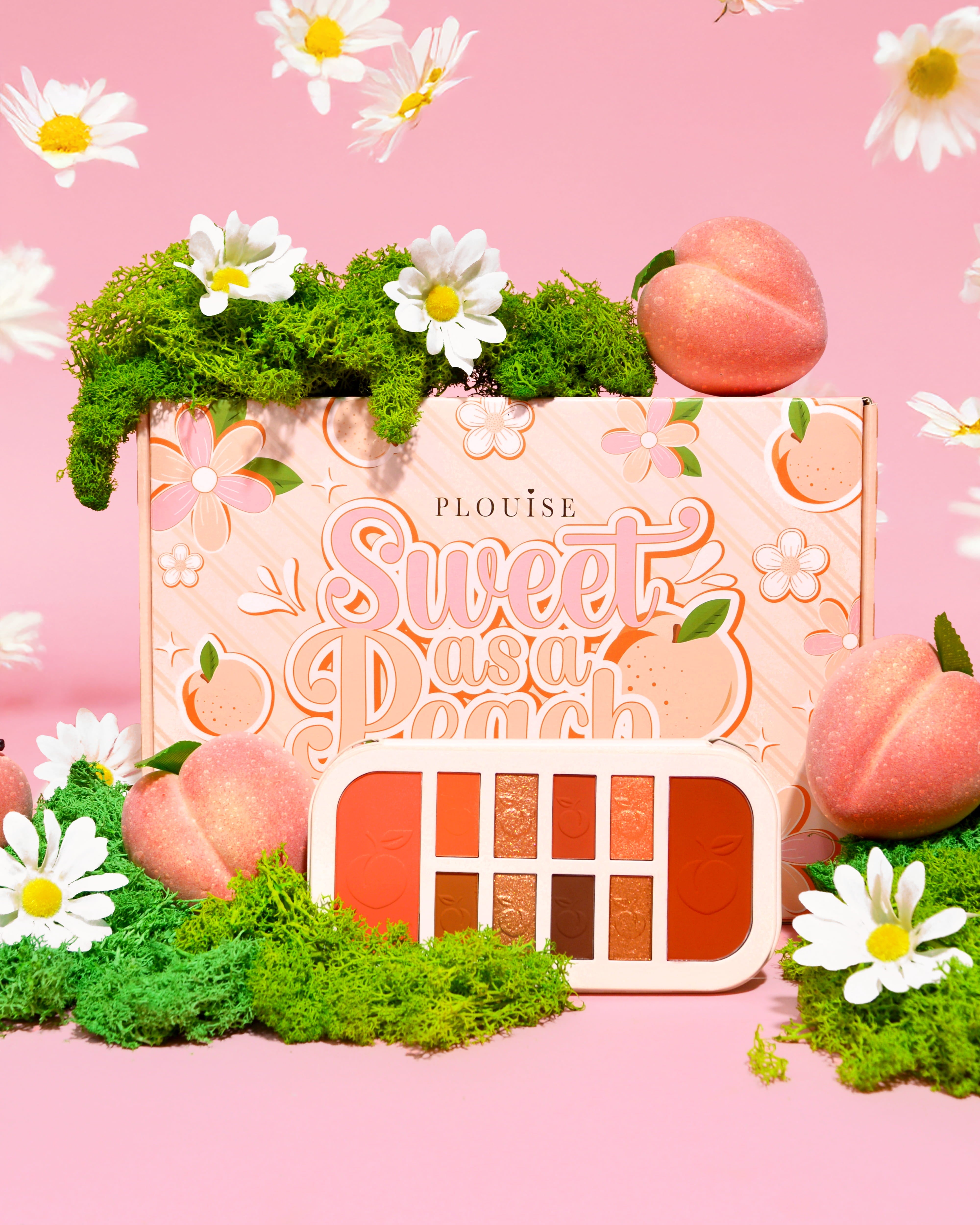 P.Louise Peach Eyeshadow & Blush Palette - Peach Scented Makeup
