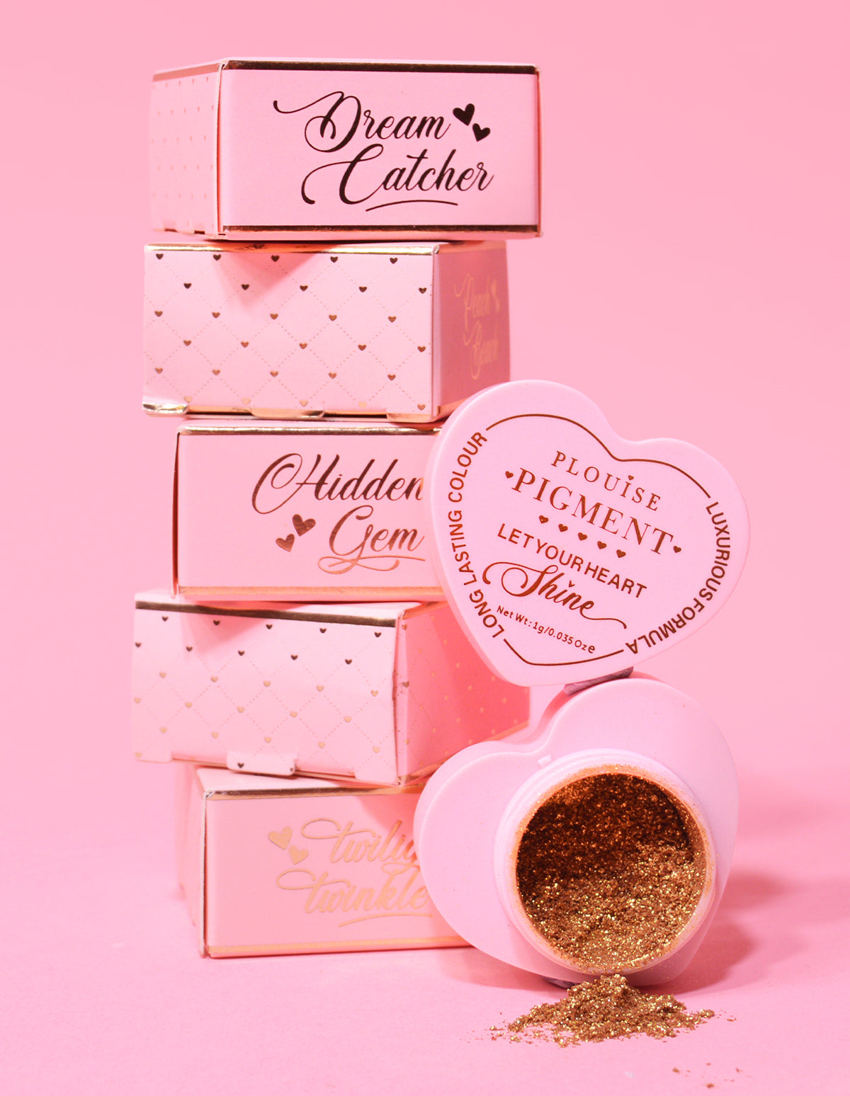 P.Louise Loose Pigments - Shimmer Eyeshadow Set for Makeup