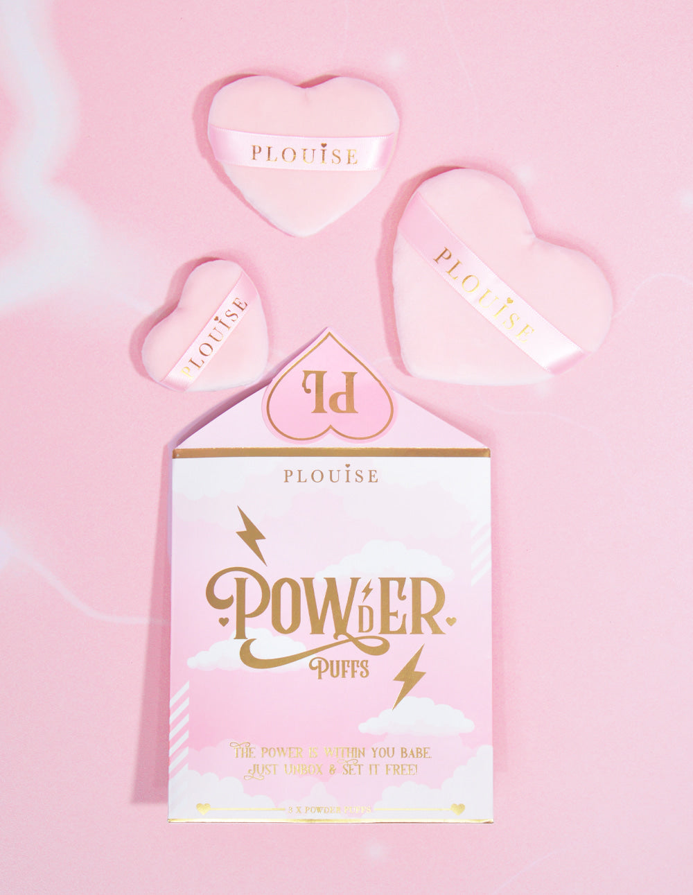 P.Louise Velvet Powder Puffs Set for Flawless Makeup