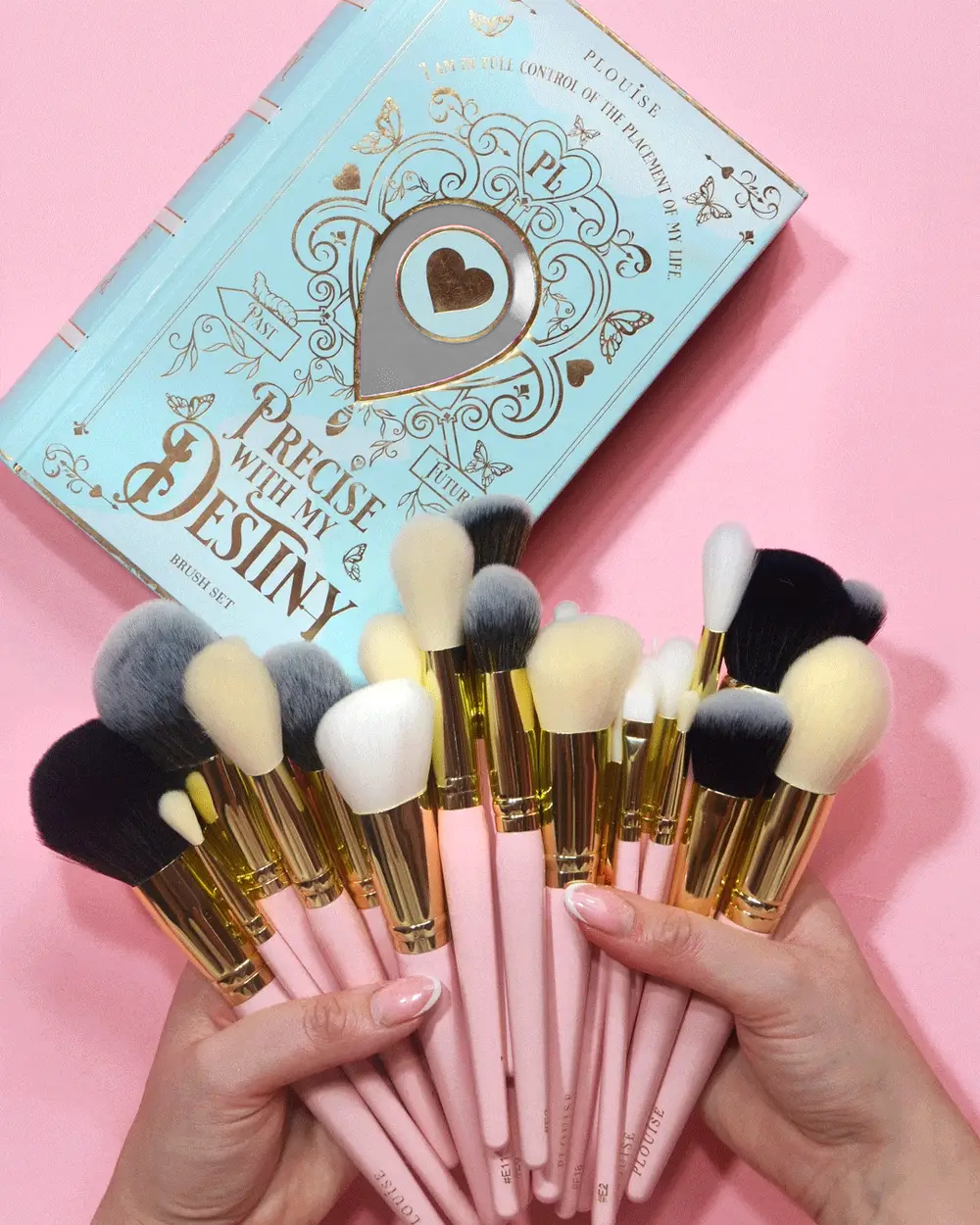 P.Louise 30-Piece Makeup Brush Set for Precision & Blending