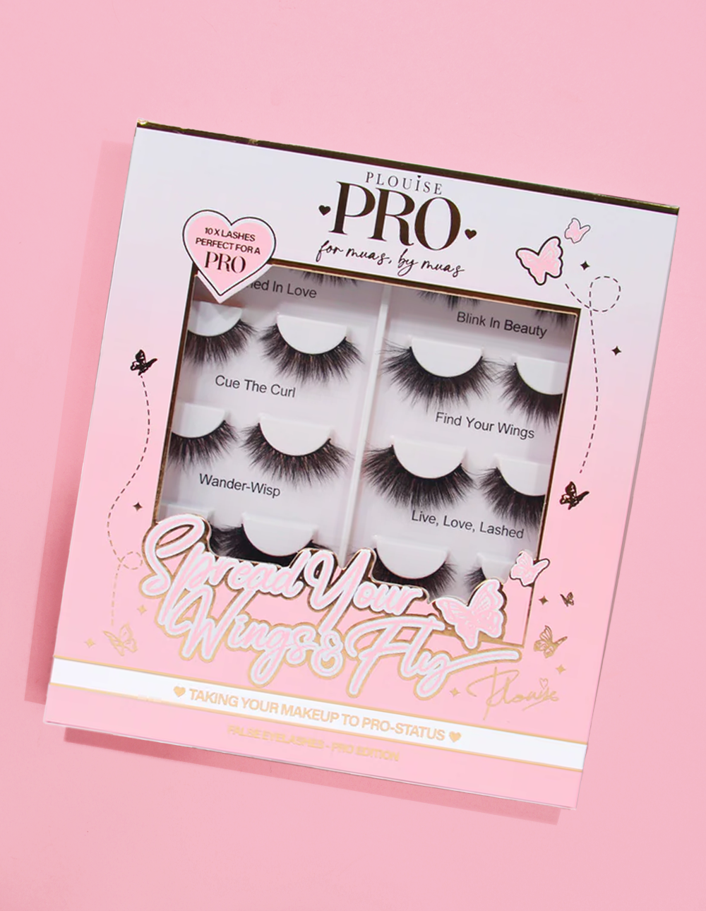 P.Louise Pro Lash Book - 10 Pairs Luxury Lashes for Effortless Application