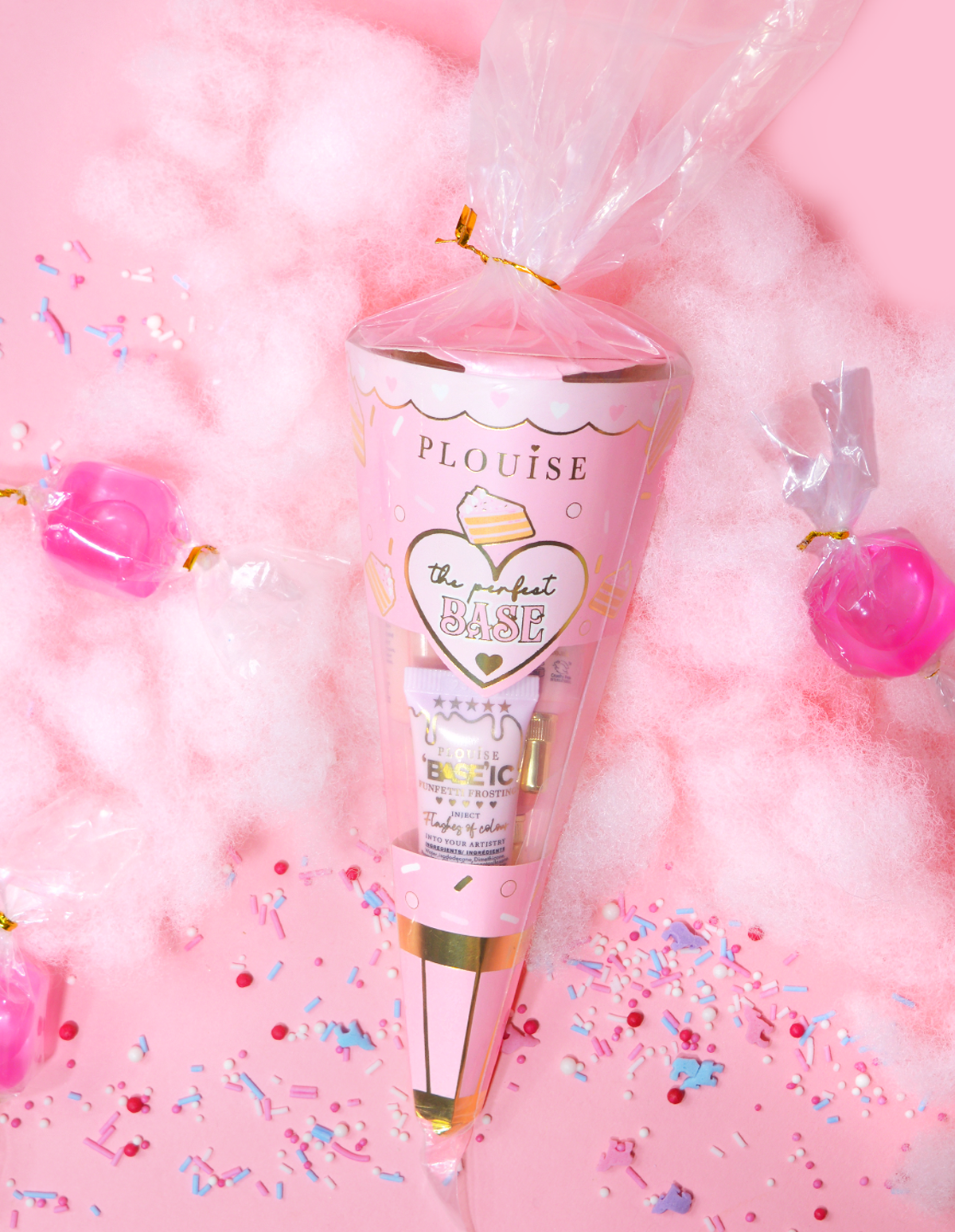 P.Louise Pastel Colored Makeup Base Set - 4 Icing-Inspired Shades