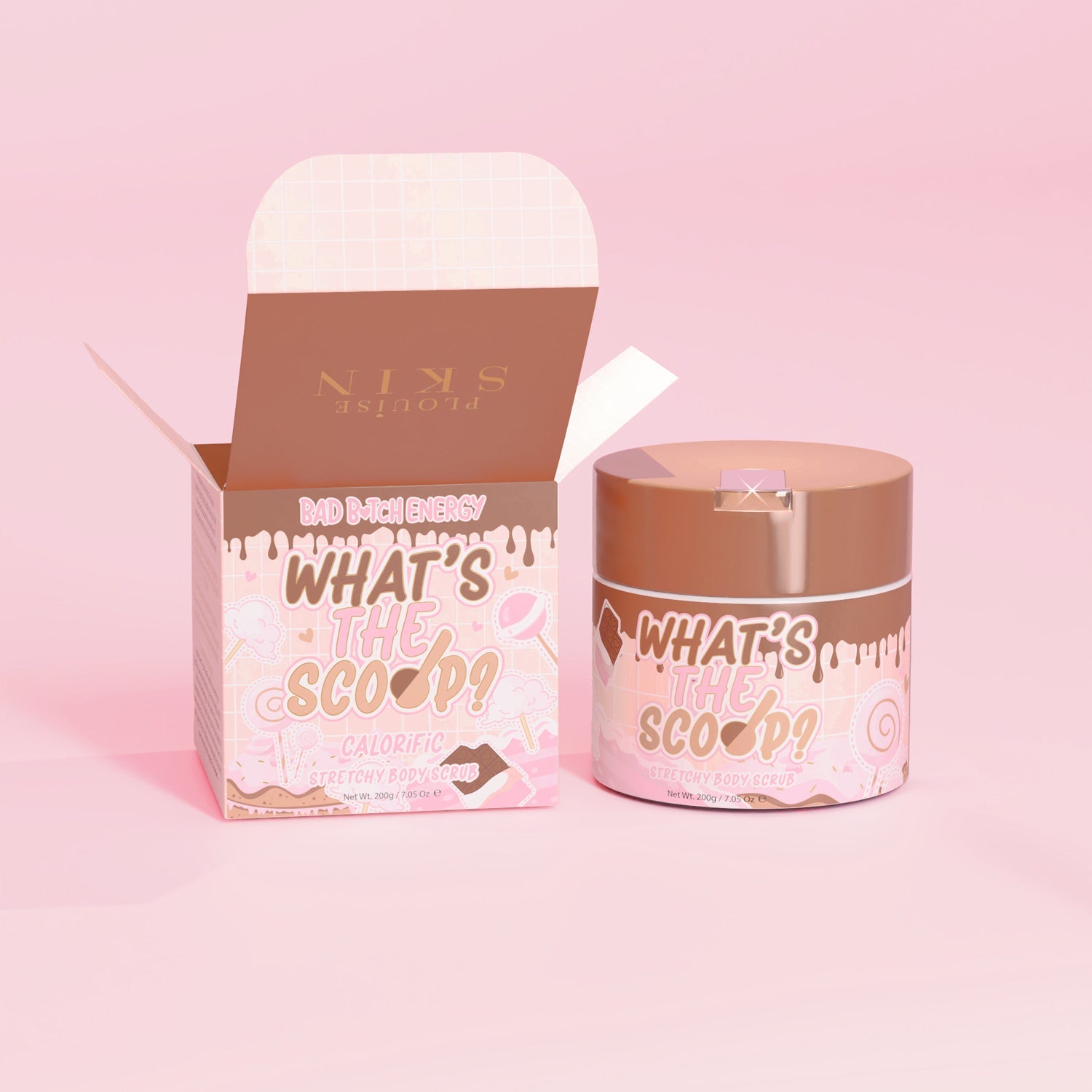 Temting Body P.Louise Stretchy Body Scrub - 8 Tempting Scents for Smooth Skin - P ...