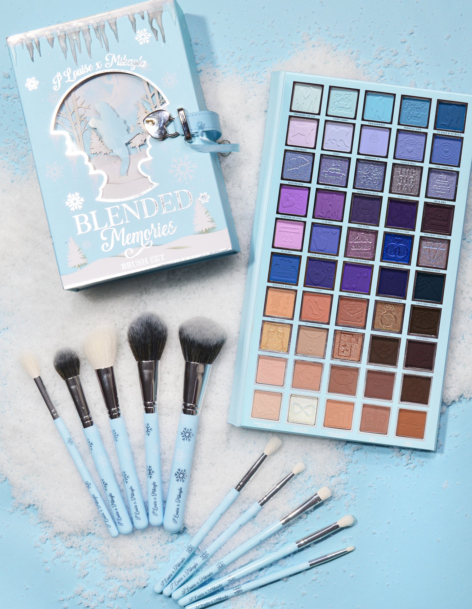 P.Louise x Mikayla Makeup Bundle – Eyeshadow Palette & Brush Set