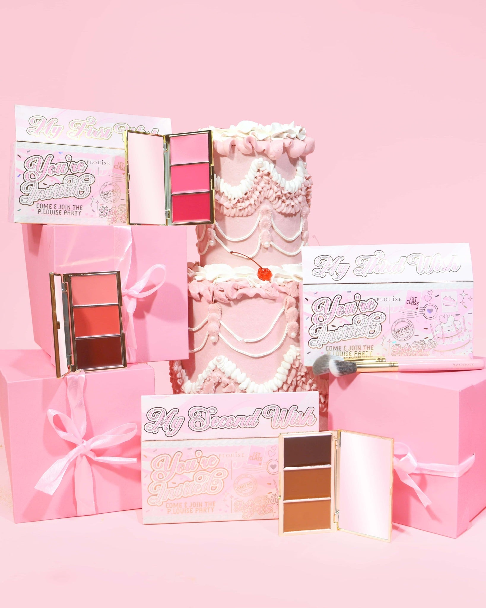P.Louise Cream Blush & Bronzer Duo - Party-Ready Makeup Palette