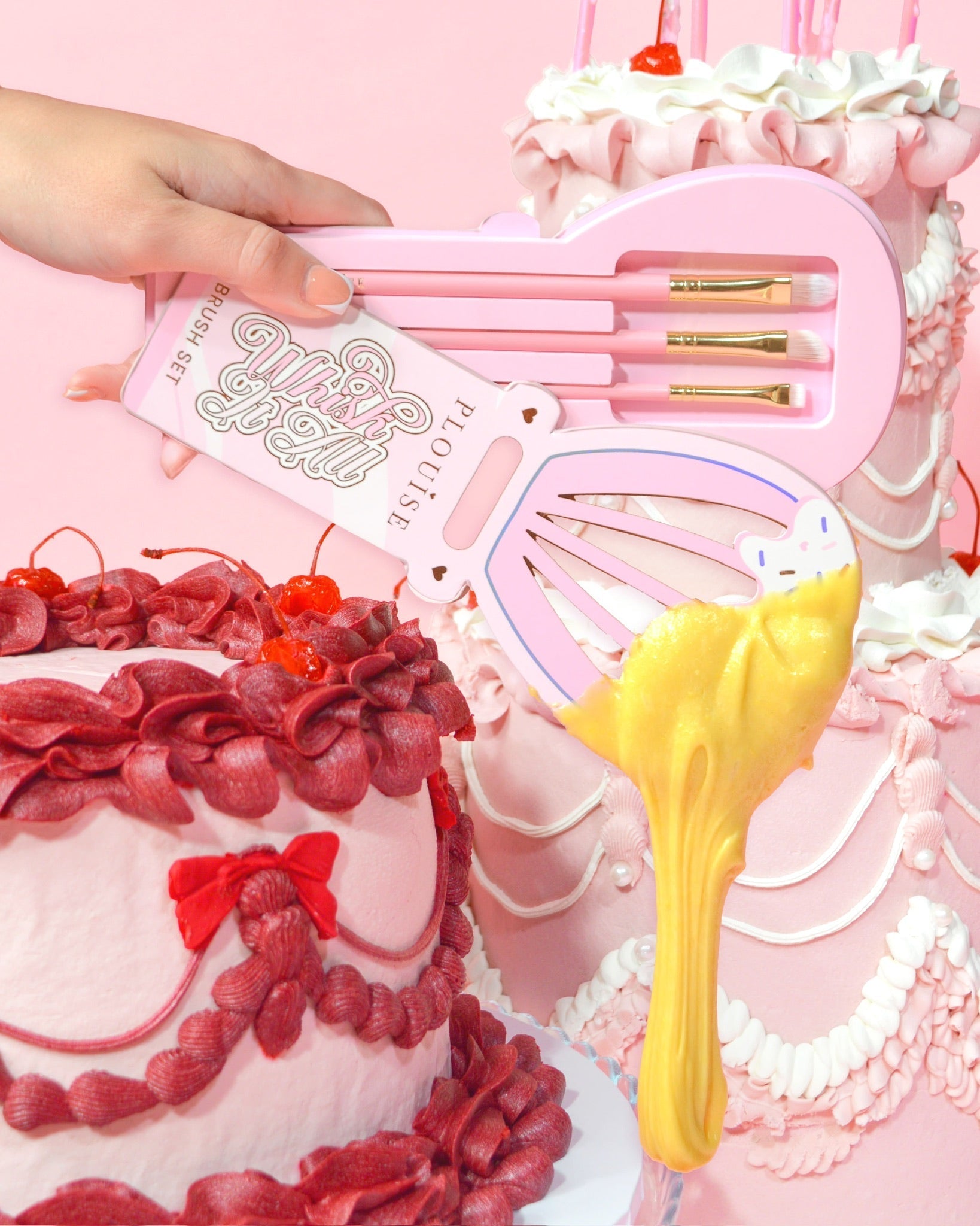 P.Louise Whisk It All Makeup Brush Set - Trio for Flawless Blending