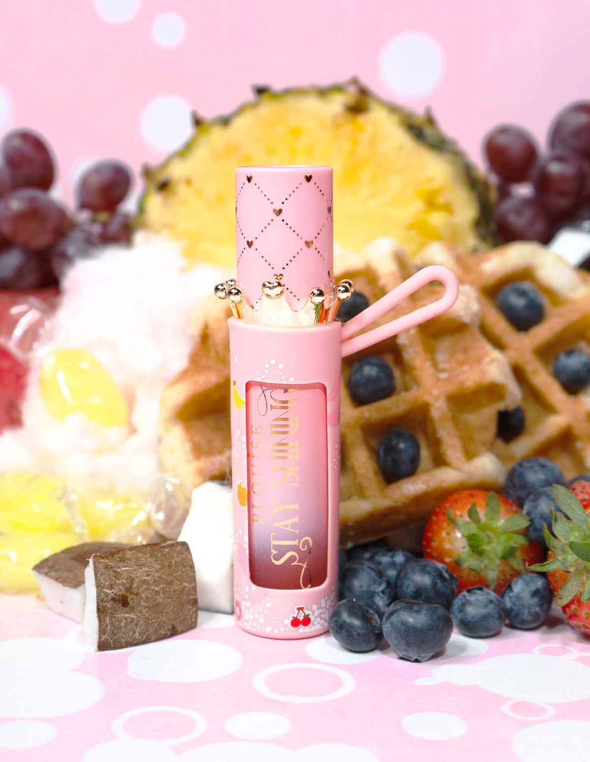 Plouise Silicone Lip Oil Holder for Keys & Lanyards