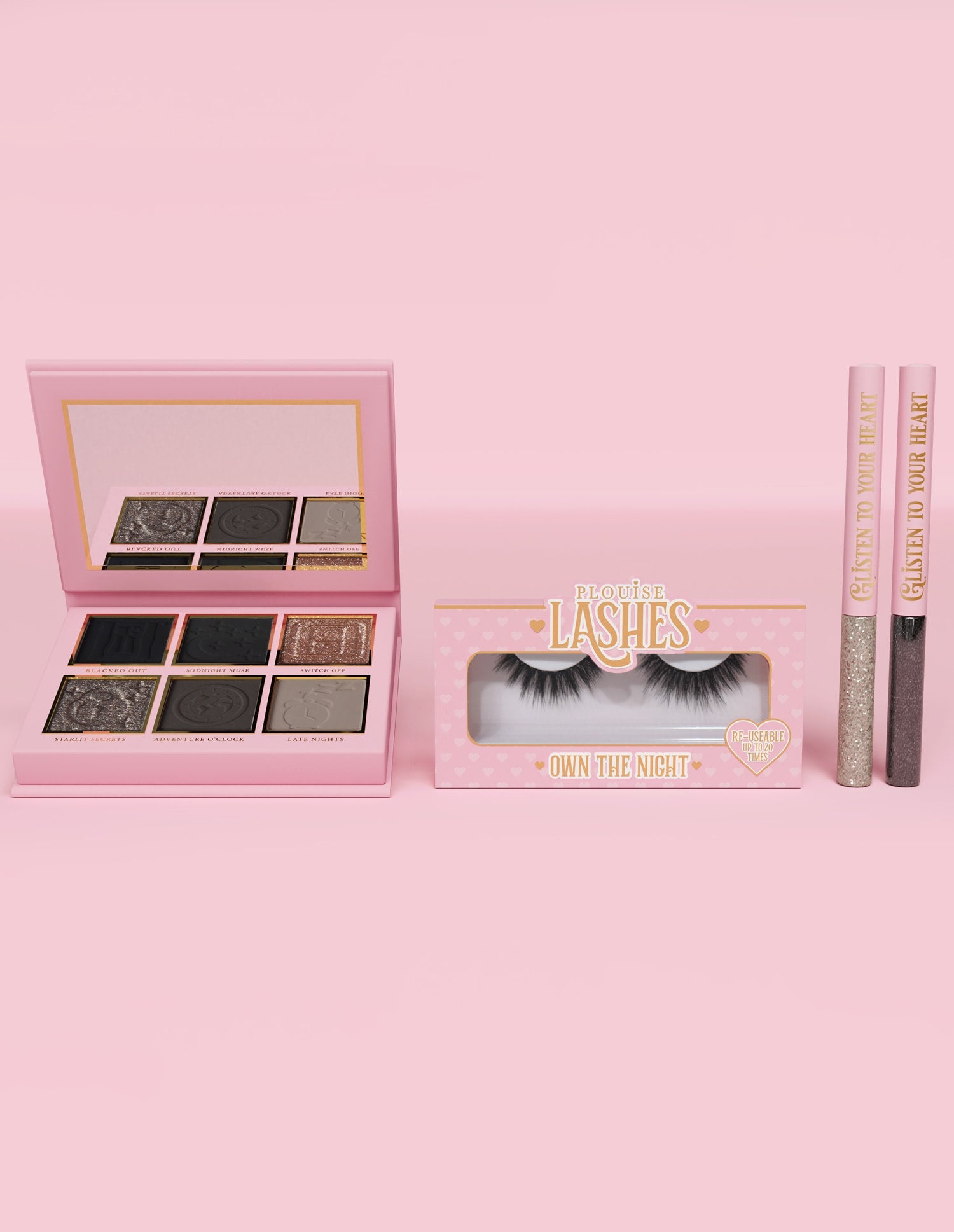 Midnight Muse Smokey Eye Makeup Bundle - Cool Tone Eyeshadow & Lashes