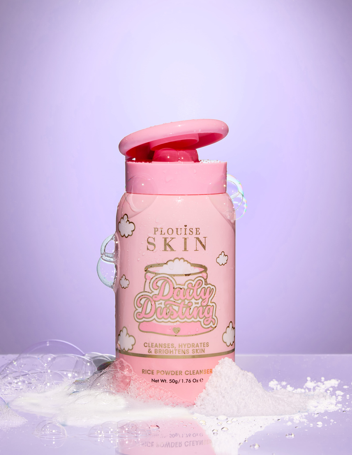 P. Louise Rice Powder Cleanser - Gentle Exfoliating & Brightening Face Wash