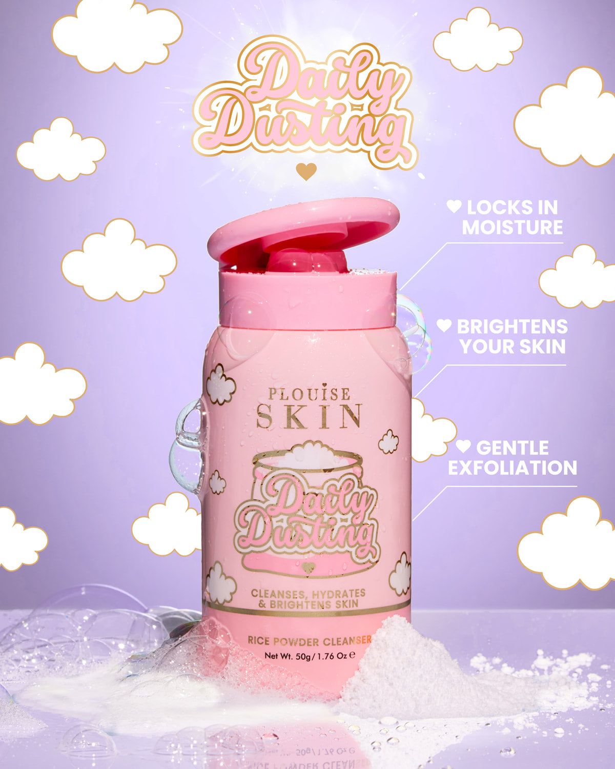Louise Rice P. Louise Rice Powder Cleanser - Gentle Exfoliating & Brightening Face ...
