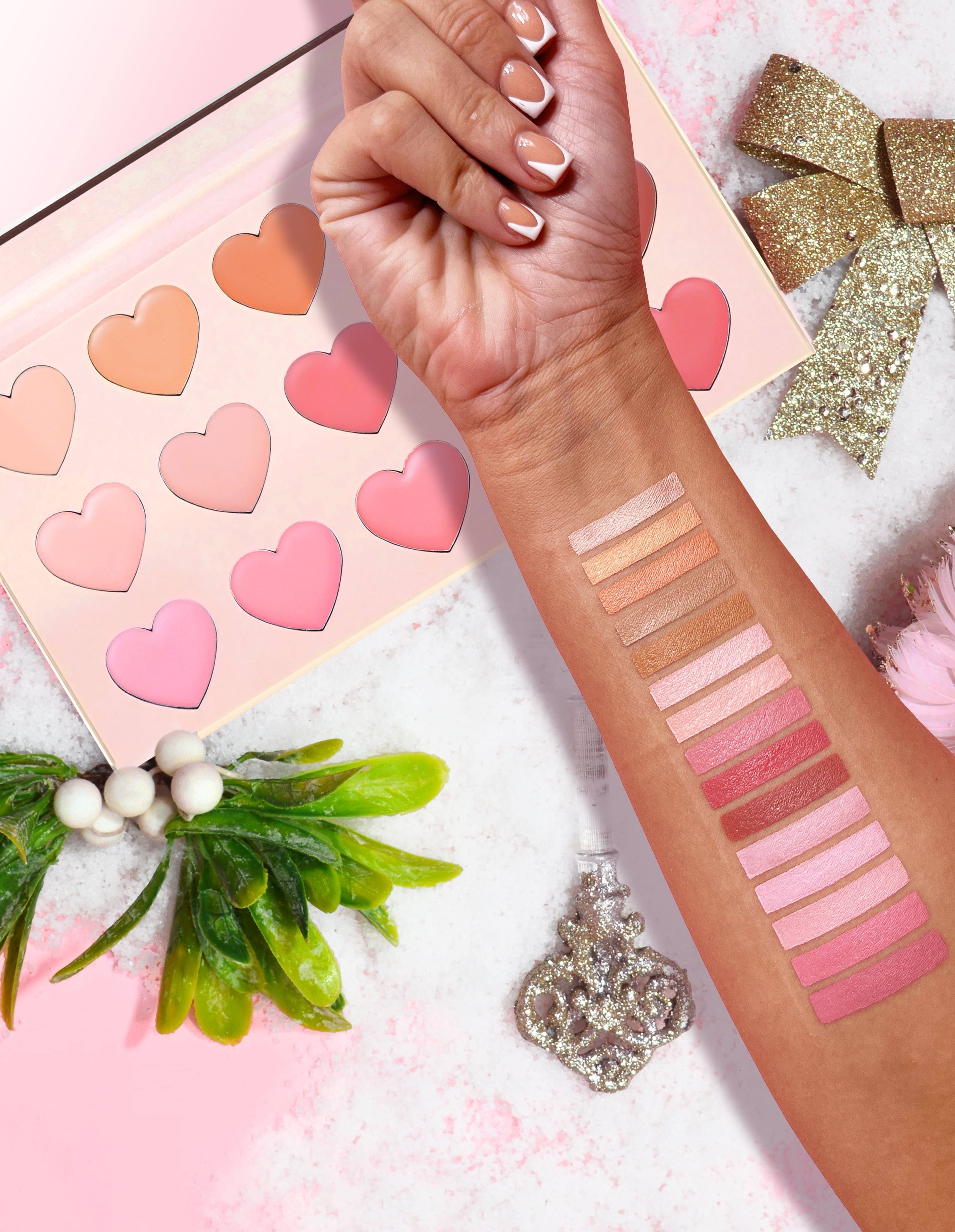 P. Louise 15-Shade Lipstick Palette - Nudes & Pinks for Day to Night