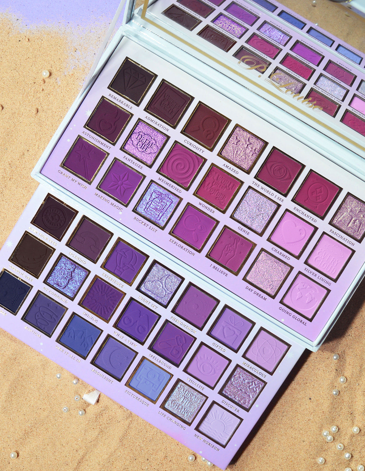 P.Louise Purple Eyeshadow Palette - 42 Shades for Luxurious Looks